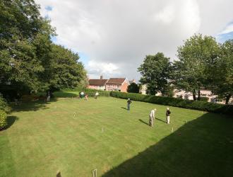 Croquet on the Fox and Goose Green