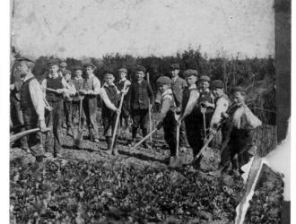  Gardening class at Fressingfield school.