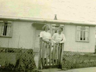 1946.One of the prefabs which stood in Priory Road until the mid sixties.