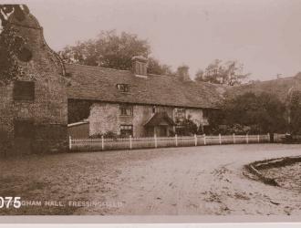 Whittingham Hall built in the 17th. century.This building was an outbuilding of the original hall.post card