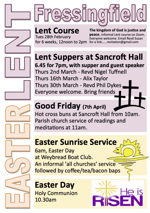 Lent Easter poster 2024