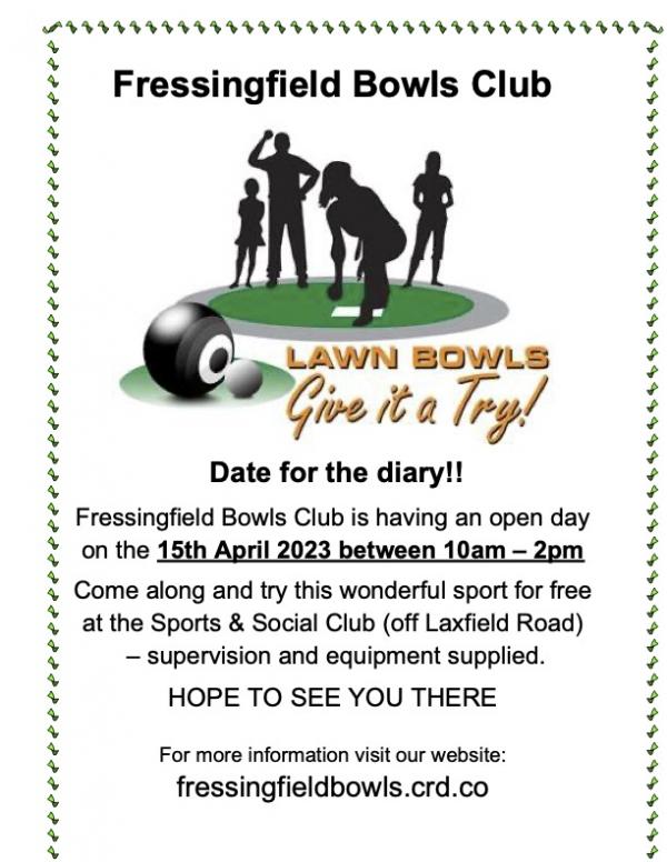 2023 Bowls Weekend Poster