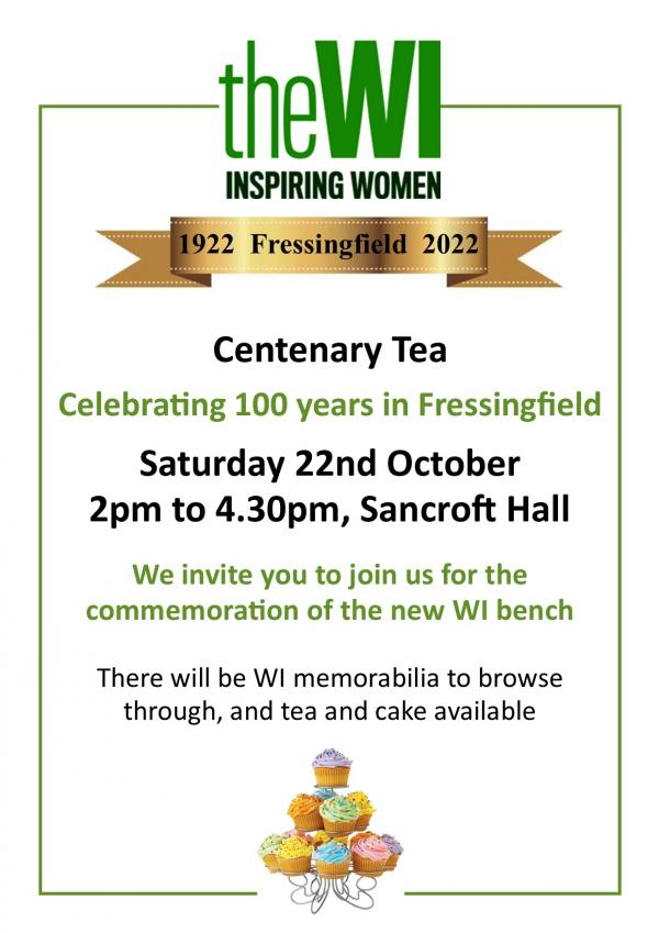 WI Centenary Tea