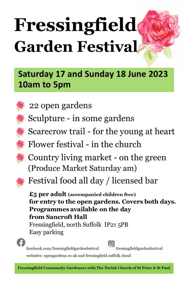 2Fress Garden Festival A4 poster June latest 2023